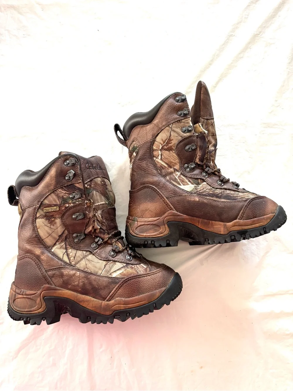 NWOT Cabela's Camo Brown Inferno Insulated Waterproof Hunting Boots SZ 9 D